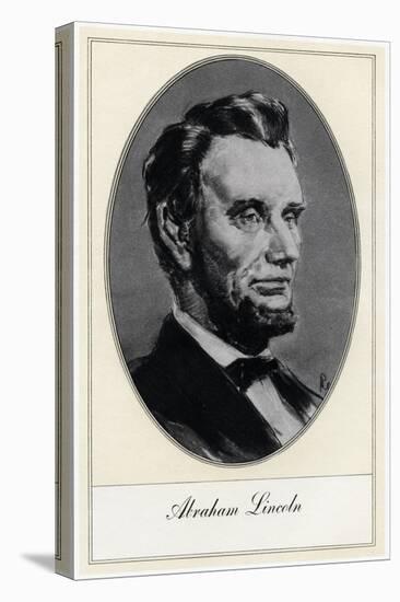 Abraham Lincoln, 16th President of the United States-Gordon Ross-Stretched Canvas