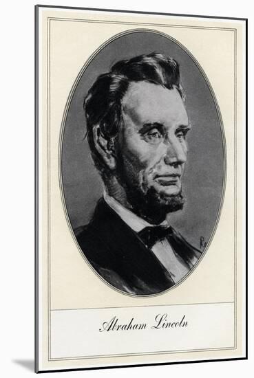 Abraham Lincoln, 16th President of the United States-Gordon Ross-Mounted Giclee Print