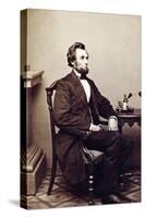 Abraham Lincoln, 16th U.S. President, 1865-Science Source-Stretched Canvas