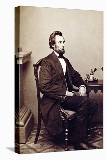 Abraham Lincoln, 16th U.S. President, 1865-Science Source-Stretched Canvas