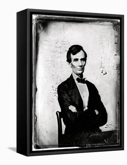 Abraham Lincoln, 16th U.S. President-Science Source-Framed Stretched Canvas