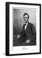 Abraham Lincoln (1809-186), US President, 1860-T Cole-Framed Giclee Print