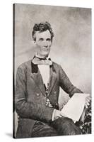 Abraham Lincoln, 1809 – 1865, Seen Here in 1854-null-Stretched Canvas