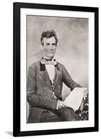 Abraham Lincoln, 1809 – 1865, Seen Here in 1854-null-Framed Giclee Print