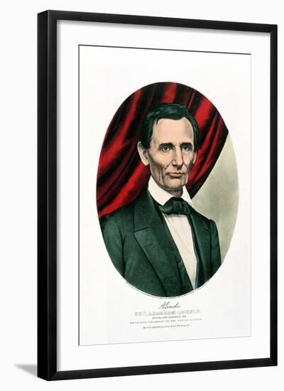 Abraham Lincoln (1809-6), C1865-Currier & Ives-Framed Giclee Print