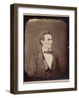 Abraham Lincoln (1809-65), 16th President of the USA, Copy Print after Photo by Alexander Hesler,…-Alexander Hesler-Framed Photographic Print