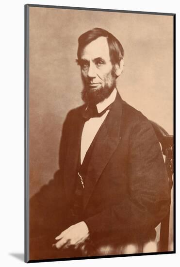 Abraham Lincoln, 1861-Alexander Gardner-Mounted Photographic Print