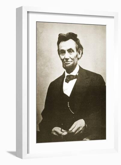 Abraham Lincoln, 1865-Alexander Gardner-Framed Giclee Print