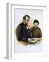 Abraham Lincoln and His Son Tad, 9 February 1864-null-Framed Giclee Print