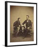 Abraham Lincoln and his son Thomas , 1865-Alexander Gardner-Framed Photographic Print