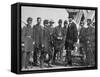 Abraham Lincoln at Antietam during Civil War-null-Framed Stretched Canvas