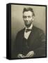 Abraham Lincoln by Alexander Gardner-null-Framed Stretched Canvas