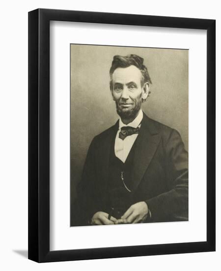 Abraham Lincoln by Alexander Gardner-null-Framed Photographic Print