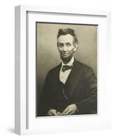 Abraham Lincoln by Alexander Gardner-null-Framed Photographic Print