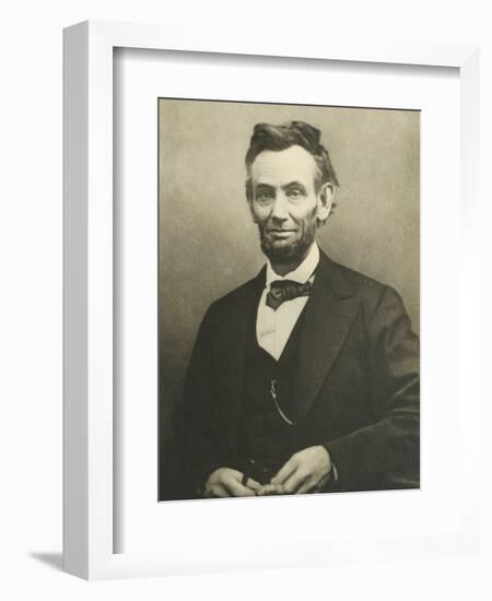 Abraham Lincoln by Alexander Gardner-null-Framed Photographic Print