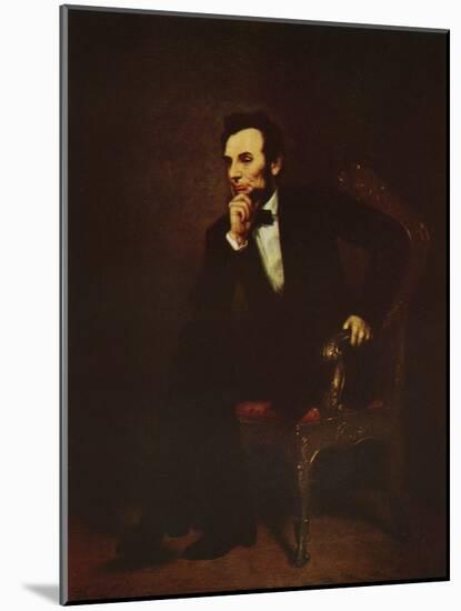 Abraham Lincoln by George Peter Alexander Healy-George Peter Alexander Healy-Mounted Giclee Print