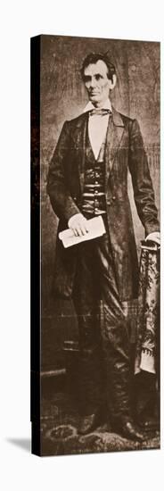 Abraham Lincoln, c.1860-null-Stretched Canvas