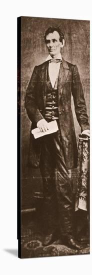 Abraham Lincoln, c.1860-null-Stretched Canvas