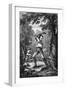 Abraham Lincoln Chopping down Tree-null-Framed Giclee Print