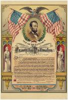 Abraham Lincoln Emancipation Proclamation Historical Document Poster-null-Lamina Framed Poster