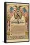 Abraham Lincoln Emancipation Proclamation Historical Document Poster-null-Framed Stretched Canvas