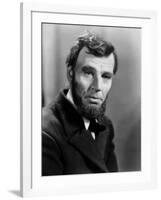 Abraham Lincoln, film biographique by D.W. Griffith with Walter Huston, 1930 (b/w photo)-null-Framed Photo