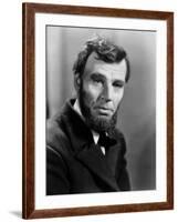 Abraham Lincoln, film biographique by D.W. Griffith with Walter Huston, 1930 (b/w photo)-null-Framed Photo