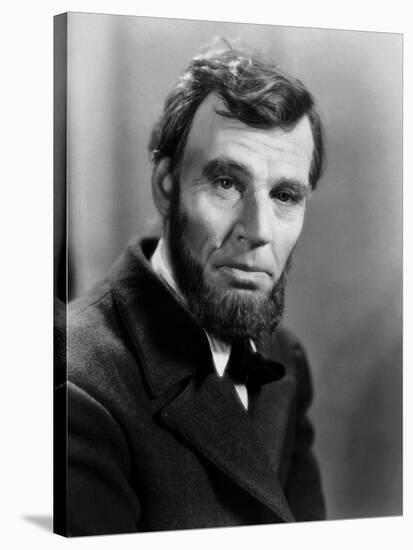 Abraham Lincoln, film biographique by D.W. Griffith with Walter Huston, 1930 (b/w photo)-null-Stretched Canvas