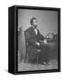 Abraham Lincoln, full-length portrait, seated, 1861-Alexander Gardner-Framed Stretched Canvas