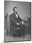 Abraham Lincoln, full-length portrait, seated, 1861-Alexander Gardner-Mounted Photographic Print