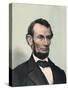 Abraham Lincoln, Hand Colored Lithography Published after Lincoln's Death in 1865-null-Stretched Canvas