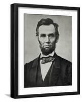 Abraham Lincoln, Head and Shoulders-null-Framed Premium Photographic Print