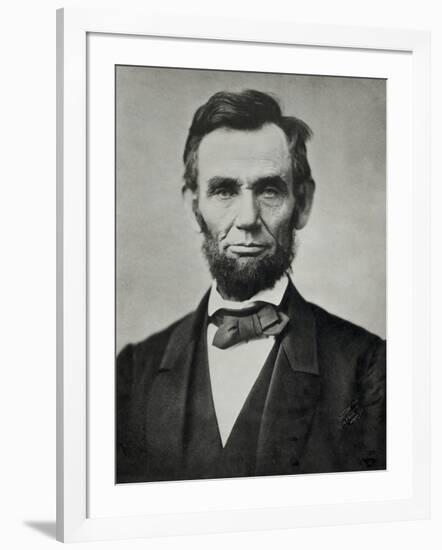 Abraham Lincoln, Head and Shoulders-null-Framed Photographic Print