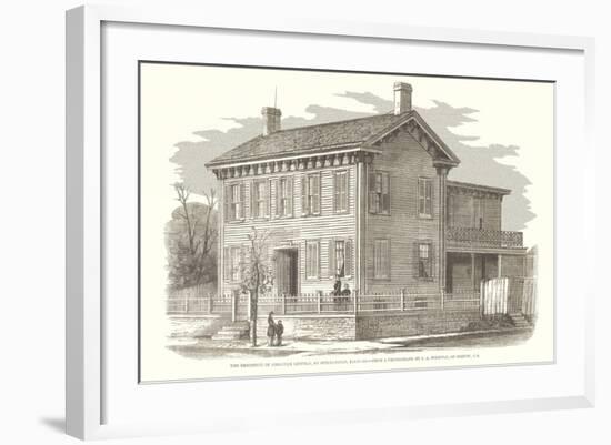 Abraham Lincoln House, Springfield, Illinois-null-Framed Art Print