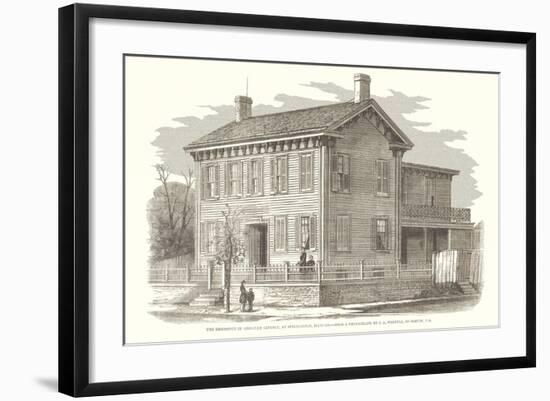 Abraham Lincoln House, Springfield, Illinois-null-Framed Art Print