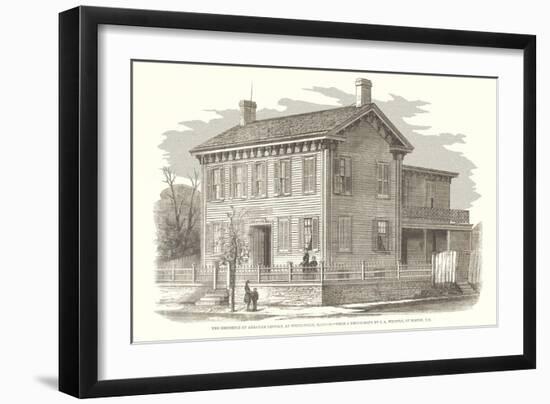 Abraham Lincoln House, Springfield, Illinois-null-Framed Art Print