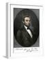 Abraham Lincoln in Springfield, Illinois in 1861, with His Autograph-null-Framed Giclee Print