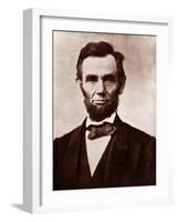 Abraham Lincoln in the Classic 1863 Portrait-null-Framed Art Print