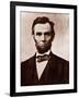 Abraham Lincoln in the Classic 1863 Portrait-null-Framed Art Print