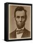 Abraham Lincoln in the Classic Portrait by Alexander Gardner of November 15, 1863-null-Framed Stretched Canvas