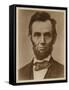 Abraham Lincoln in the Classic Portrait by Alexander Gardner of November 15, 1863-null-Framed Stretched Canvas