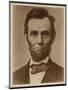 Abraham Lincoln in the Classic Portrait by Alexander Gardner of November 15, 1863-null-Mounted Art Print