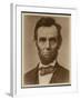 Abraham Lincoln in the Classic Portrait by Alexander Gardner of November 15, 1863-null-Framed Art Print