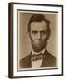 Abraham Lincoln in the Classic Portrait by Alexander Gardner of November 15, 1863-null-Framed Art Print