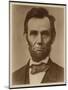 Abraham Lincoln in the Classic Portrait by Alexander Gardner of November 15, 1863-null-Mounted Art Print