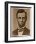 Abraham Lincoln in the Classic Portrait by Alexander Gardner of November 15, 1863-null-Framed Art Print