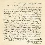 Letter from Abraham Lincoln to Alden Hall, Dated February 14, 1843-Abraham Lincoln-Giclee Print