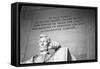 Abraham Lincoln Memorial b/w-null-Framed Stretched Canvas