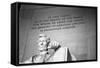 Abraham Lincoln Memorial b/w-null-Framed Stretched Canvas