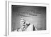 Abraham Lincoln Memorial b/w-null-Framed Photo